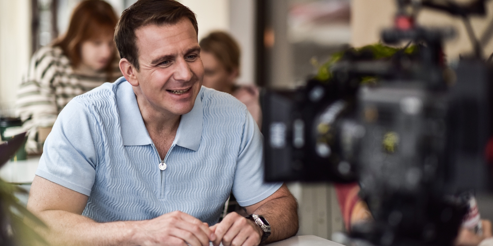 Кадр со съёмок фильма «Сводишь с ума» для интервью с Дарьей Лебедевой