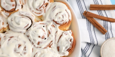 Ленивые синнабоны из слоёного теста