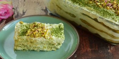 Нежный фисташковый тирамису из шести ингредиентов