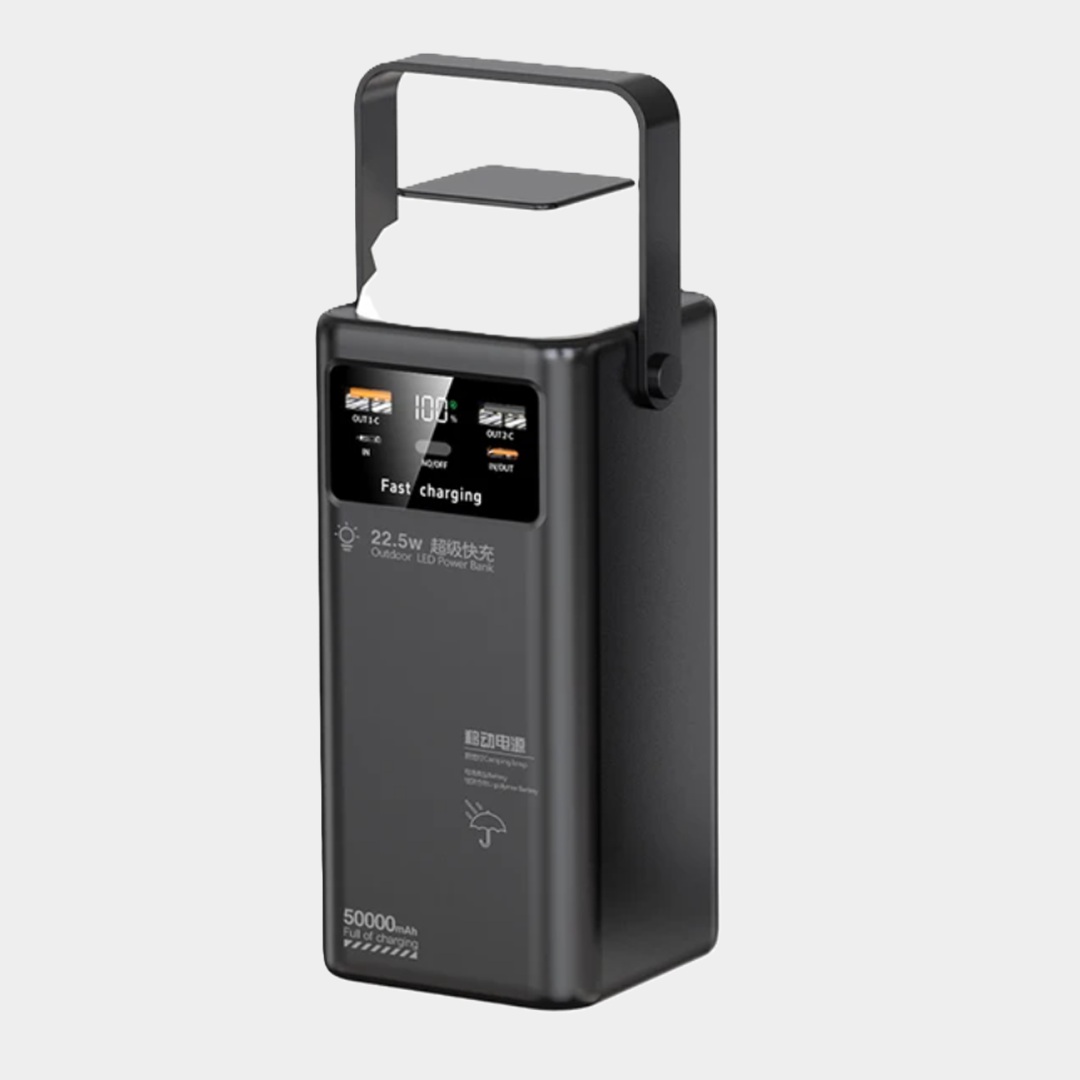 Внешний аккумулятор с фонариком 