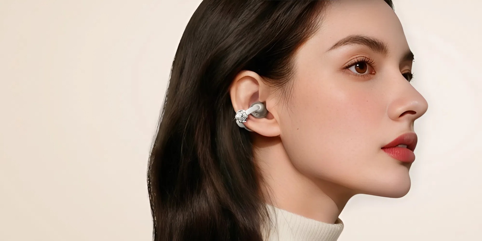 наушники CrystalClip с розой