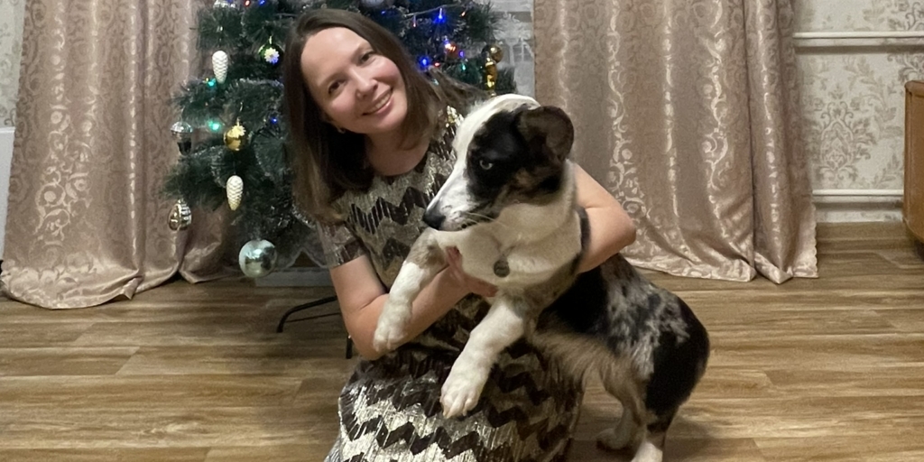 Вельш-корги кардиган в Новый год