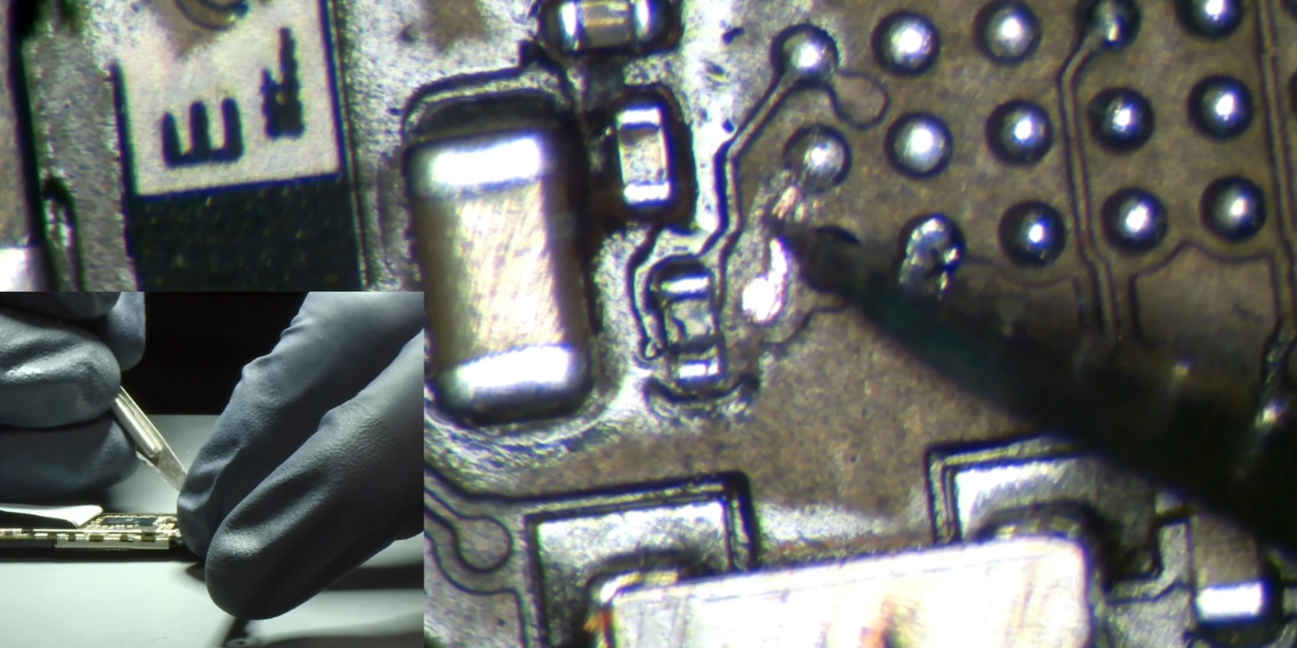 Самостоятельный ремонт техники: установка перемычки на плате iPhone