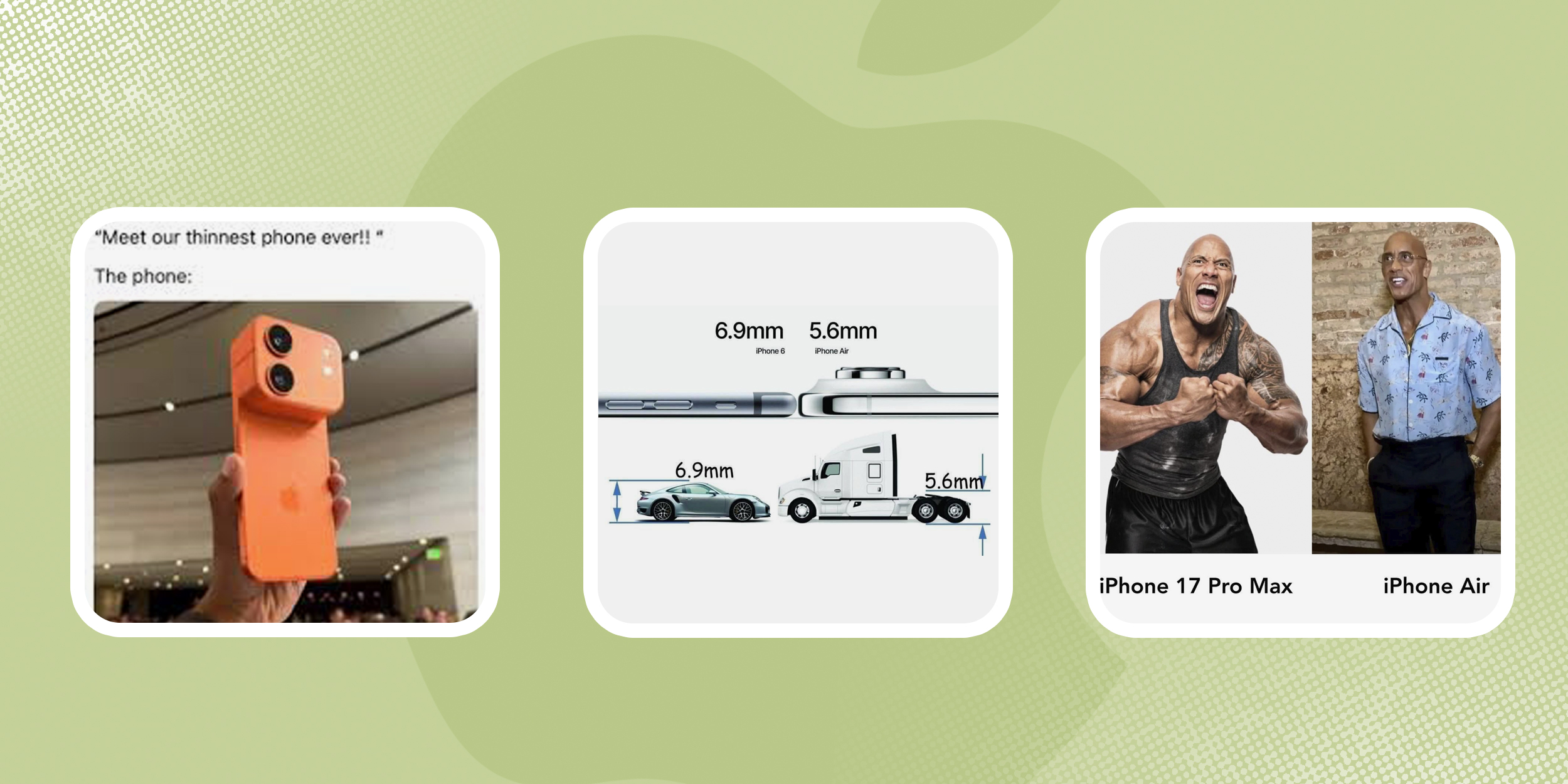 2025 год: iPhone Air — тонкий, но не везде История Apple: мемы про новый iPhone Air