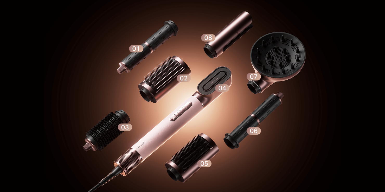 Стайлер Dreame AirStyle Pro Hi: насадки