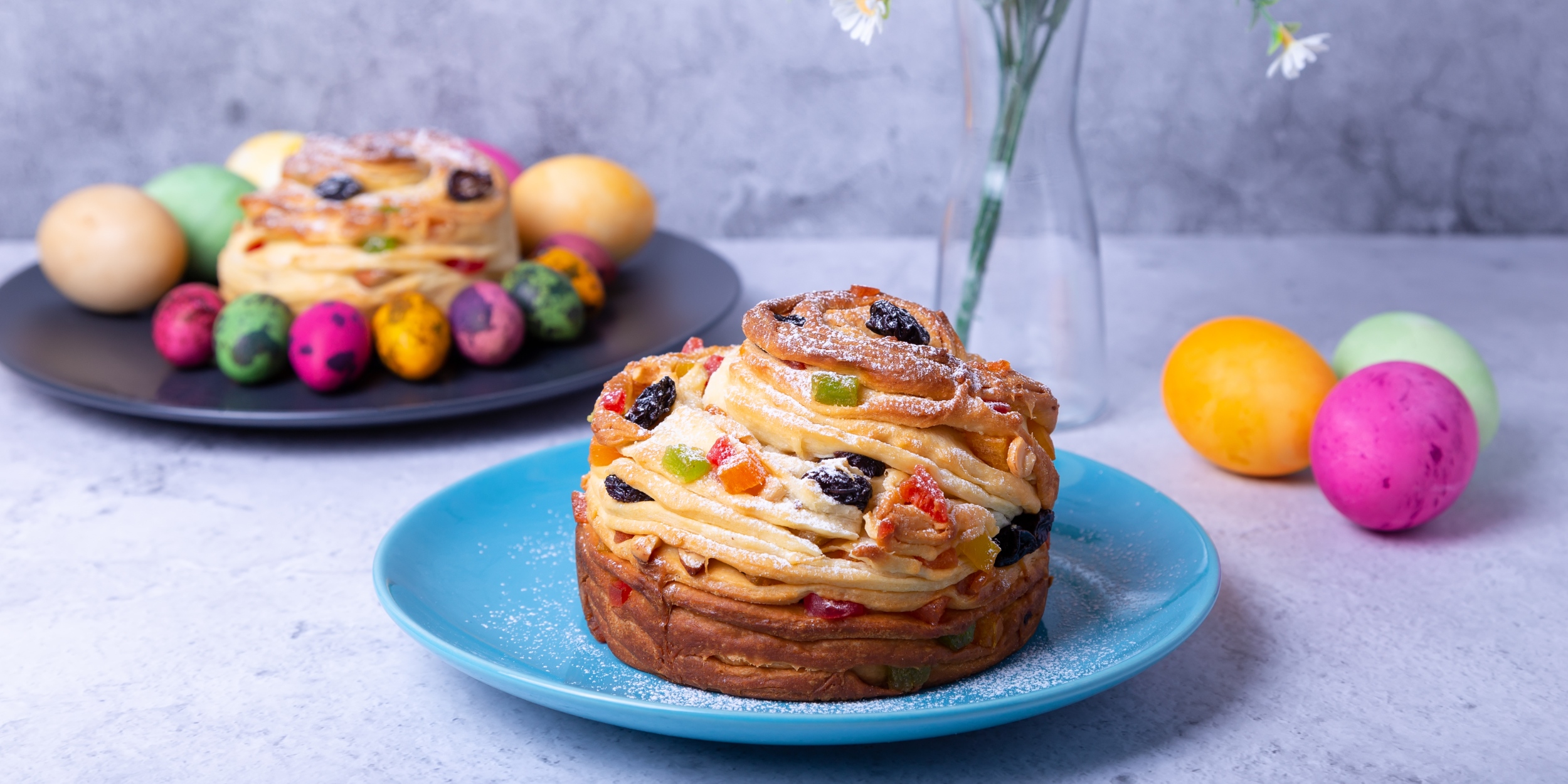 Быстрый кулич-краффин из готового слоёного теста: рецепт