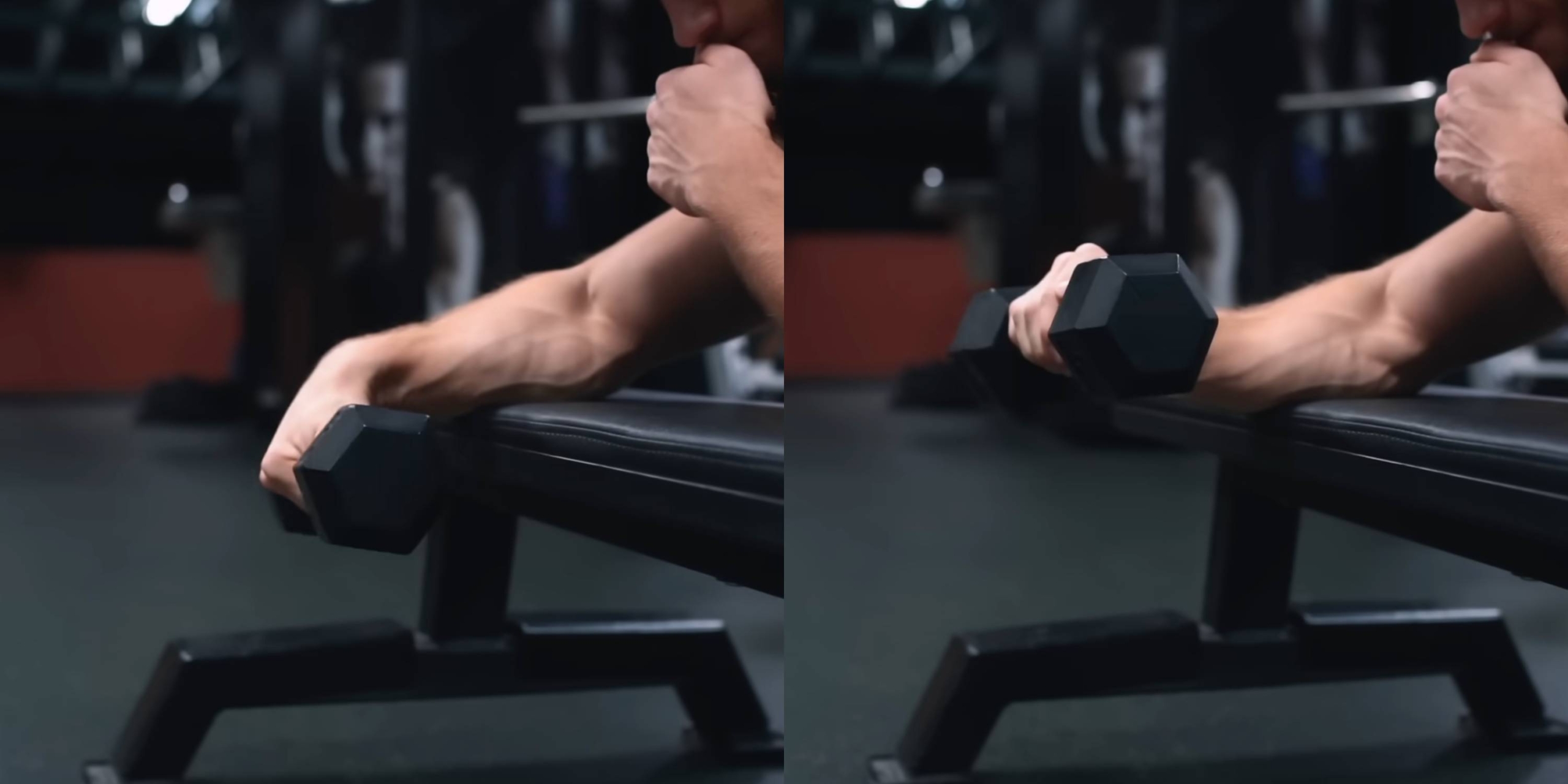 Упражнения на предплечья: разгибание запястий с гантелью