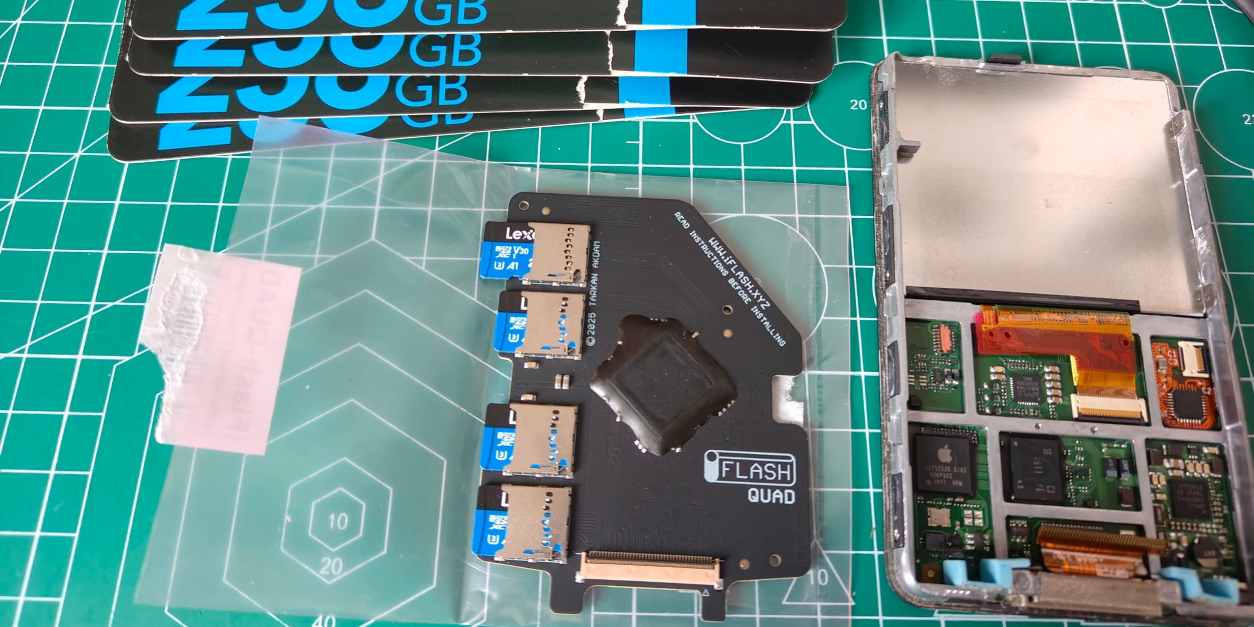 Процесс апгрейда iPod Classic 7 до 1 ТБ памяти