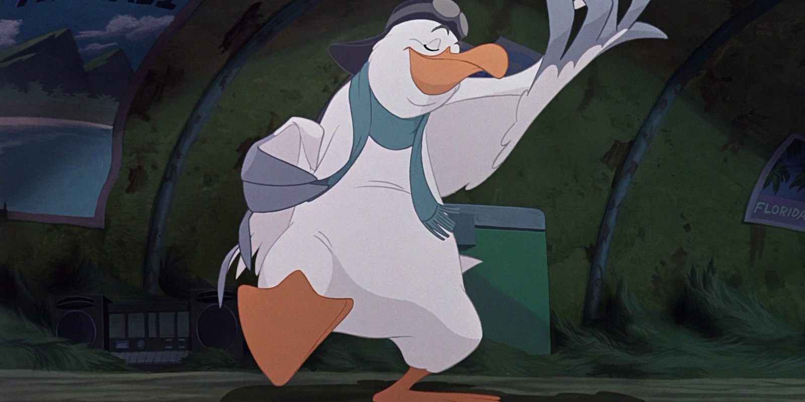 Кадр из мультфильма «Спасатели в Австралии» 1990 года 