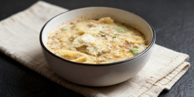 Итальянский кремовый супчик с куриным фаршем за 35 минут