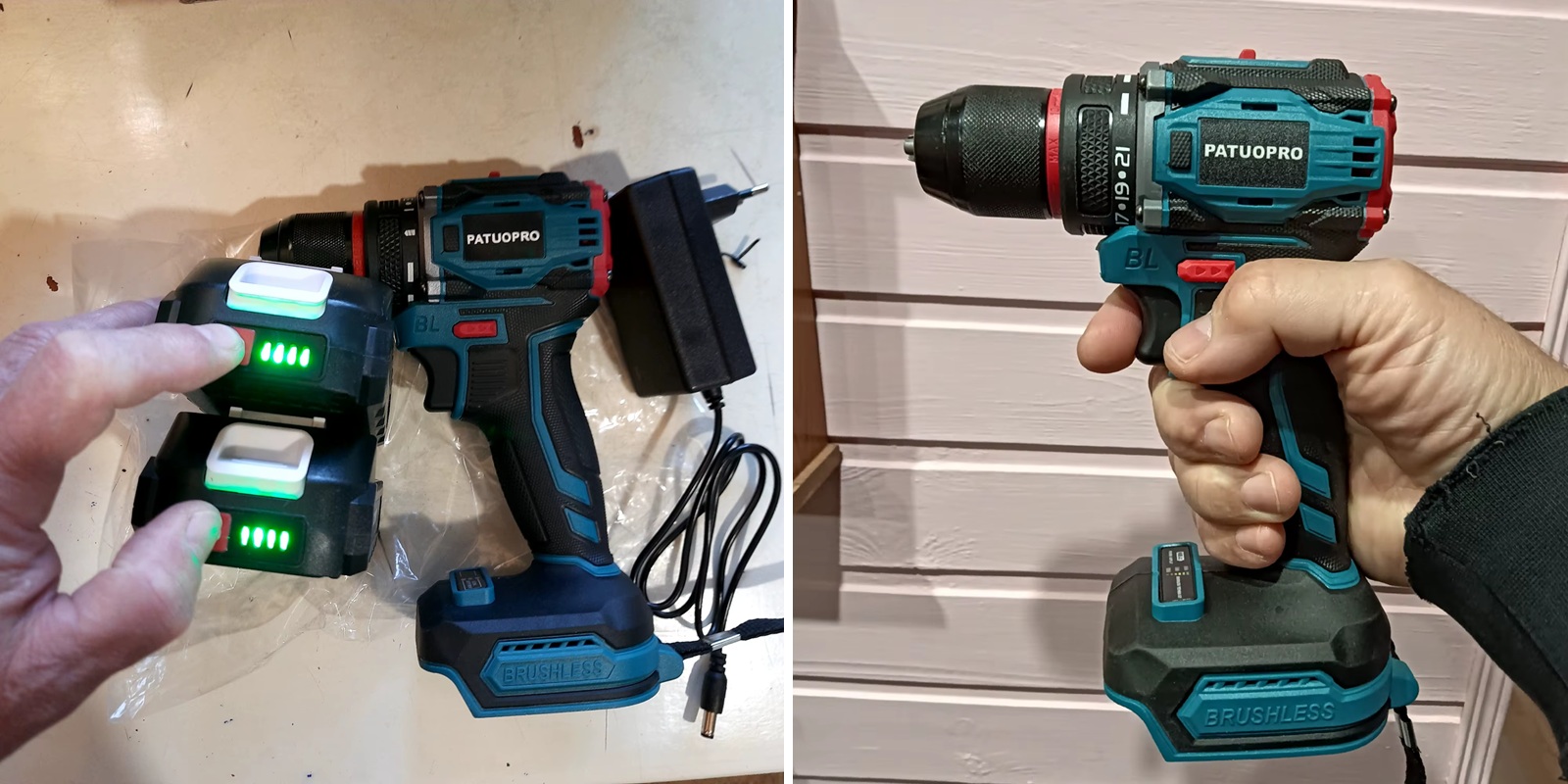 Дрель-шуруповёрт от PATUOPRO