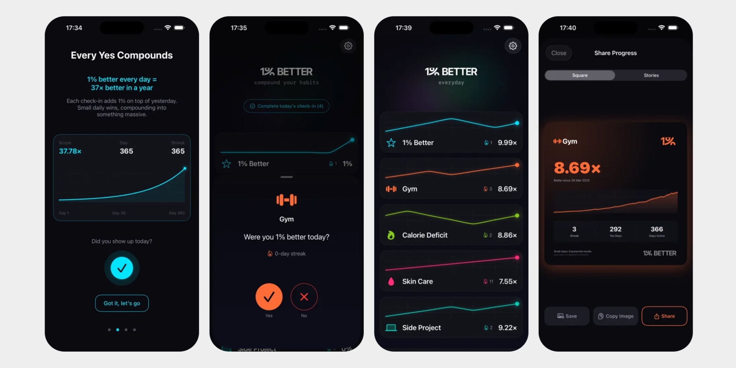 Приложение 1% Better для iOS