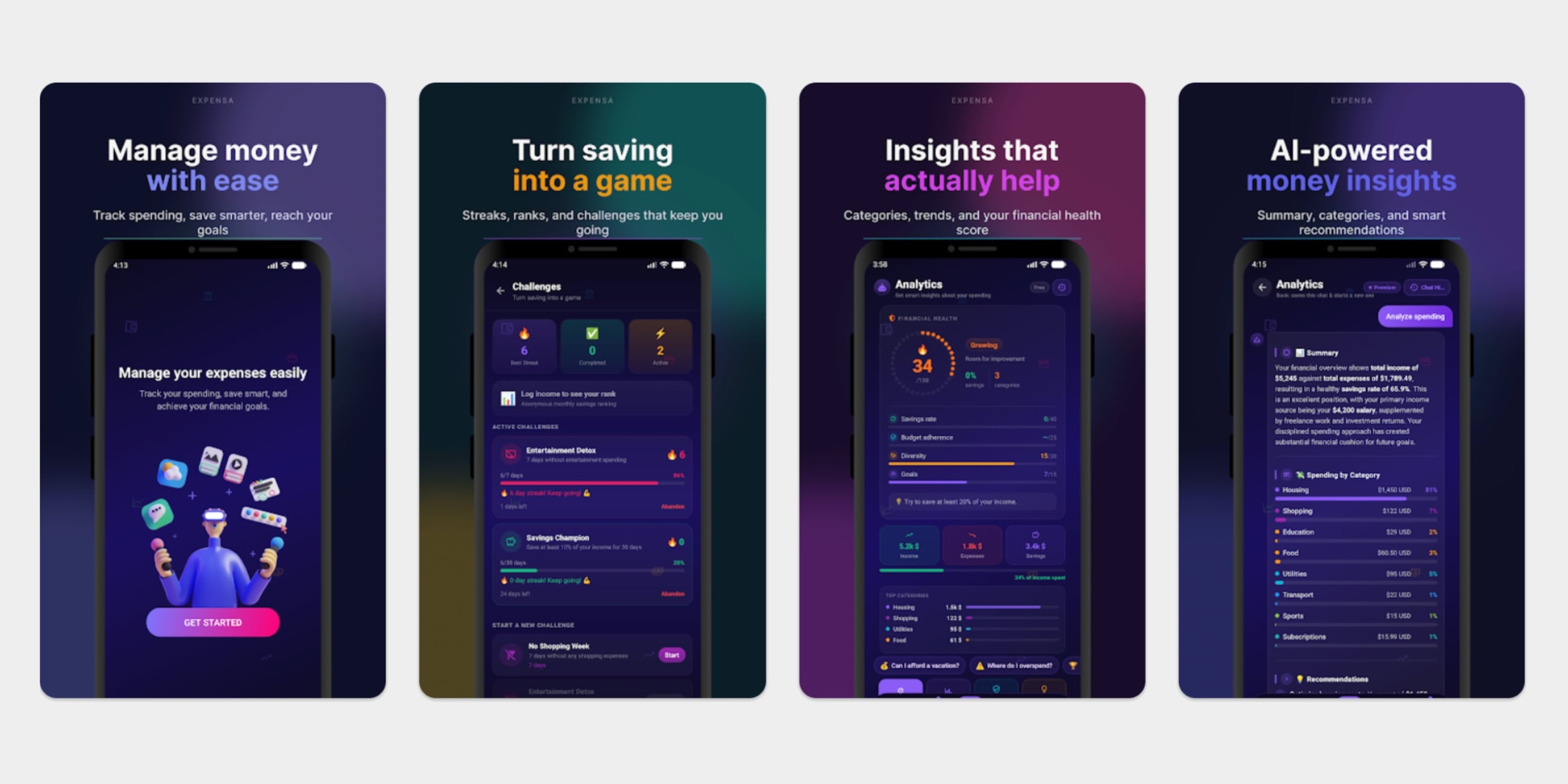 Приложение Expensa для Android