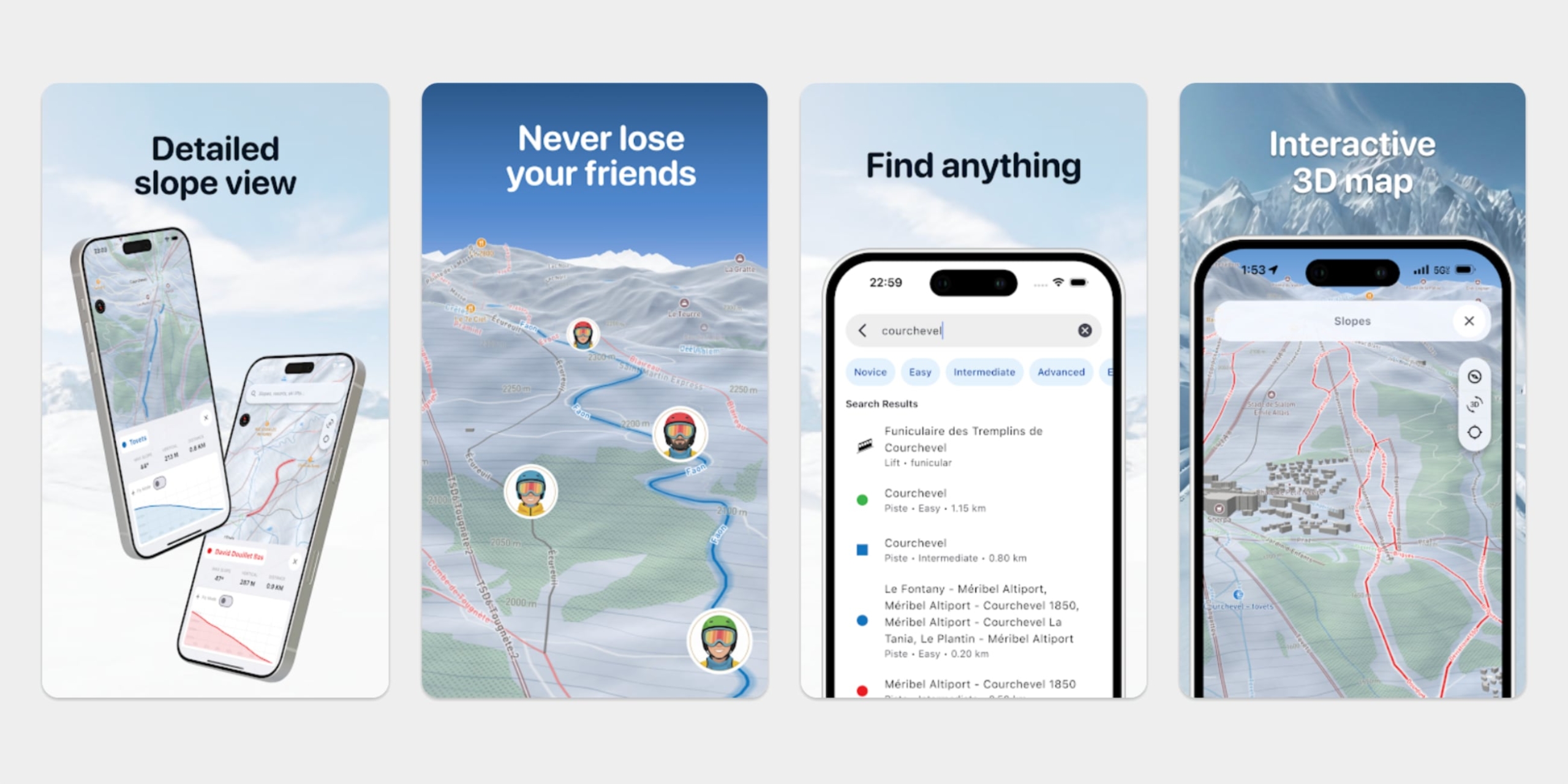 Приложение SkiMap для Android