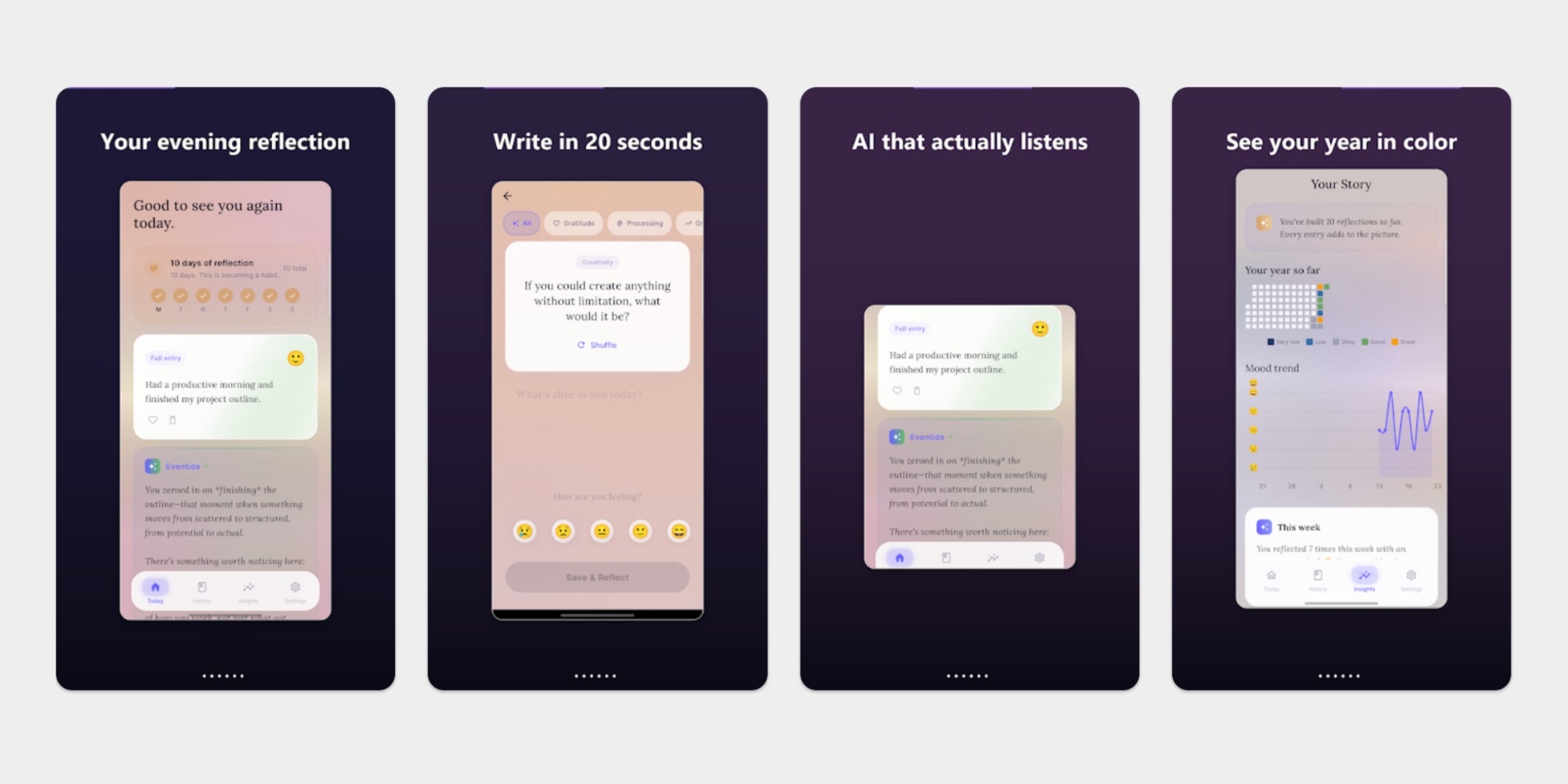 Приложение Eventide для Android