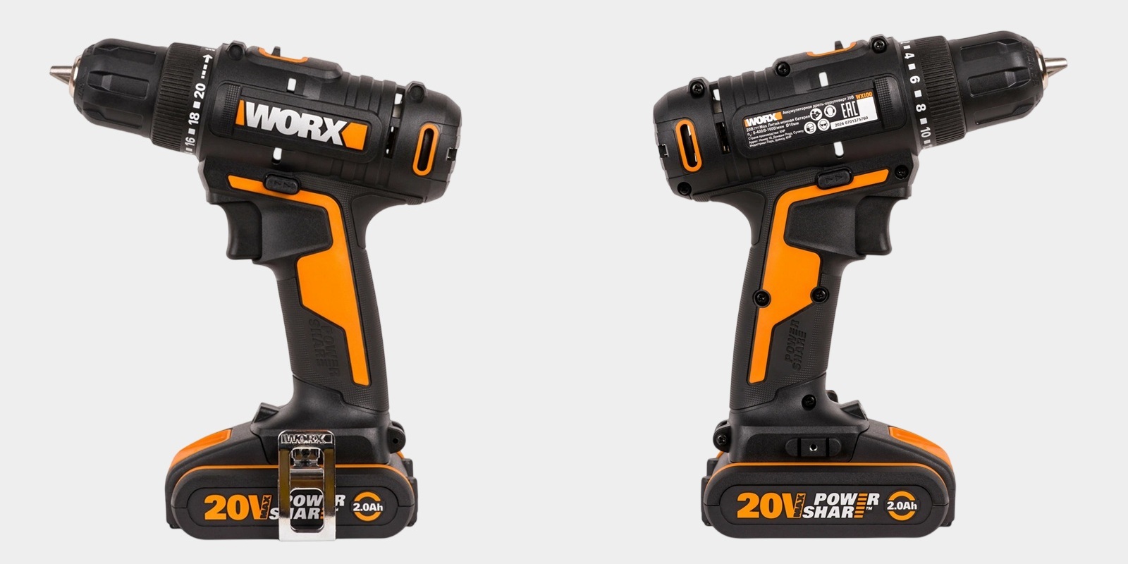 Дрель-шуруповёрт от Worx 