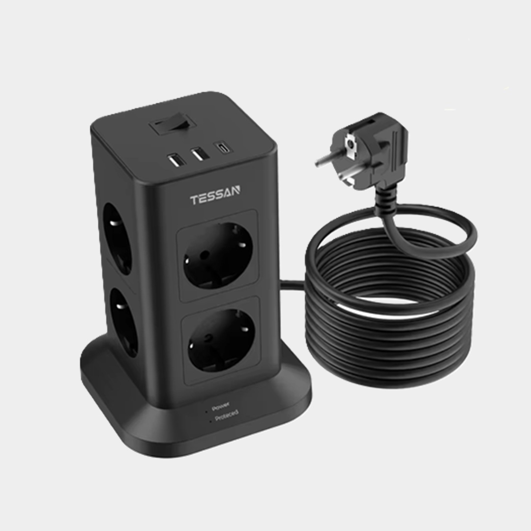 9. Удлинитель с USB-портами от Tessan 