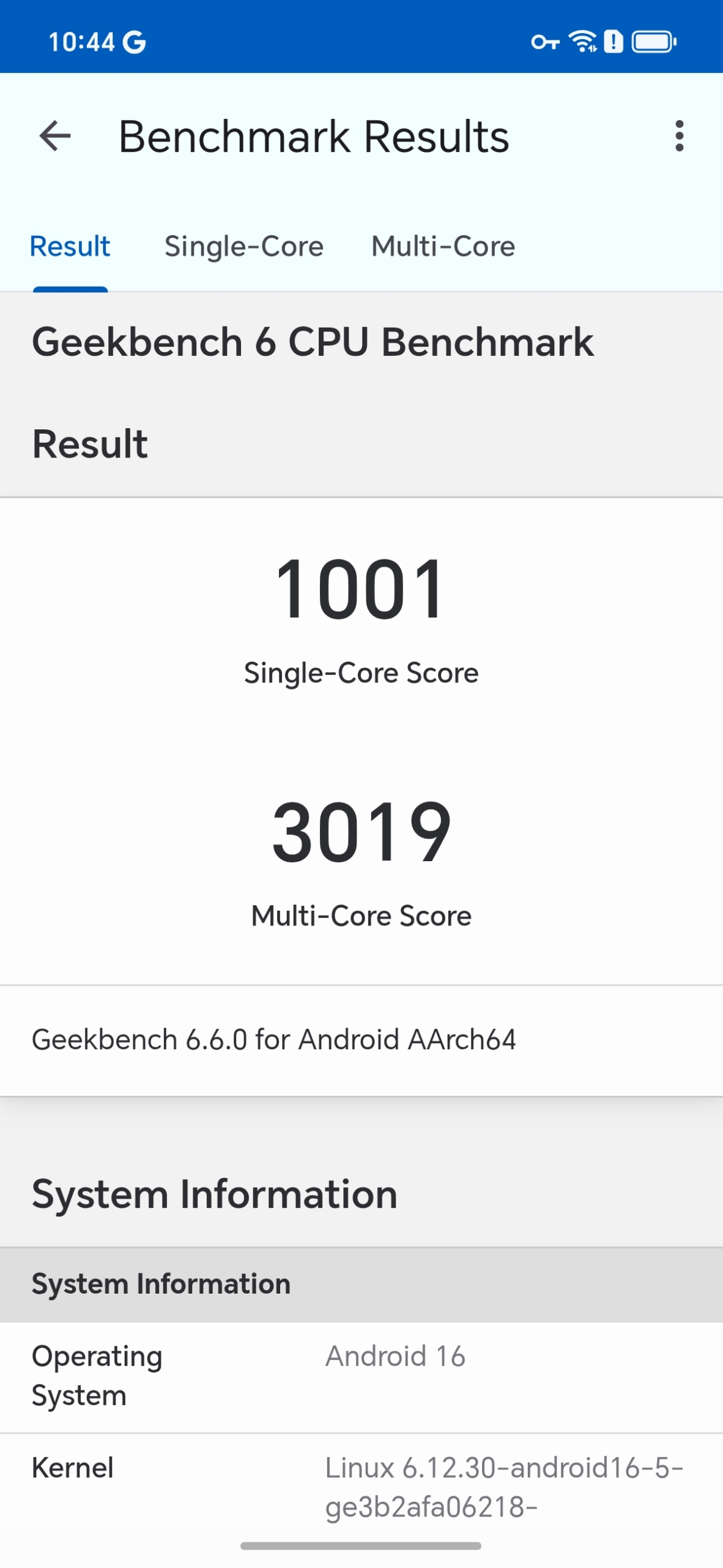 Honor 600 Lite в Geekbench 6 Honor 600 Lite в Geekbench 6