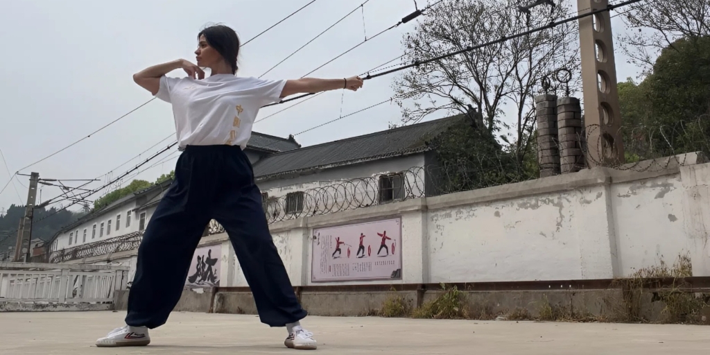 Тренировка в школе Шаолиня