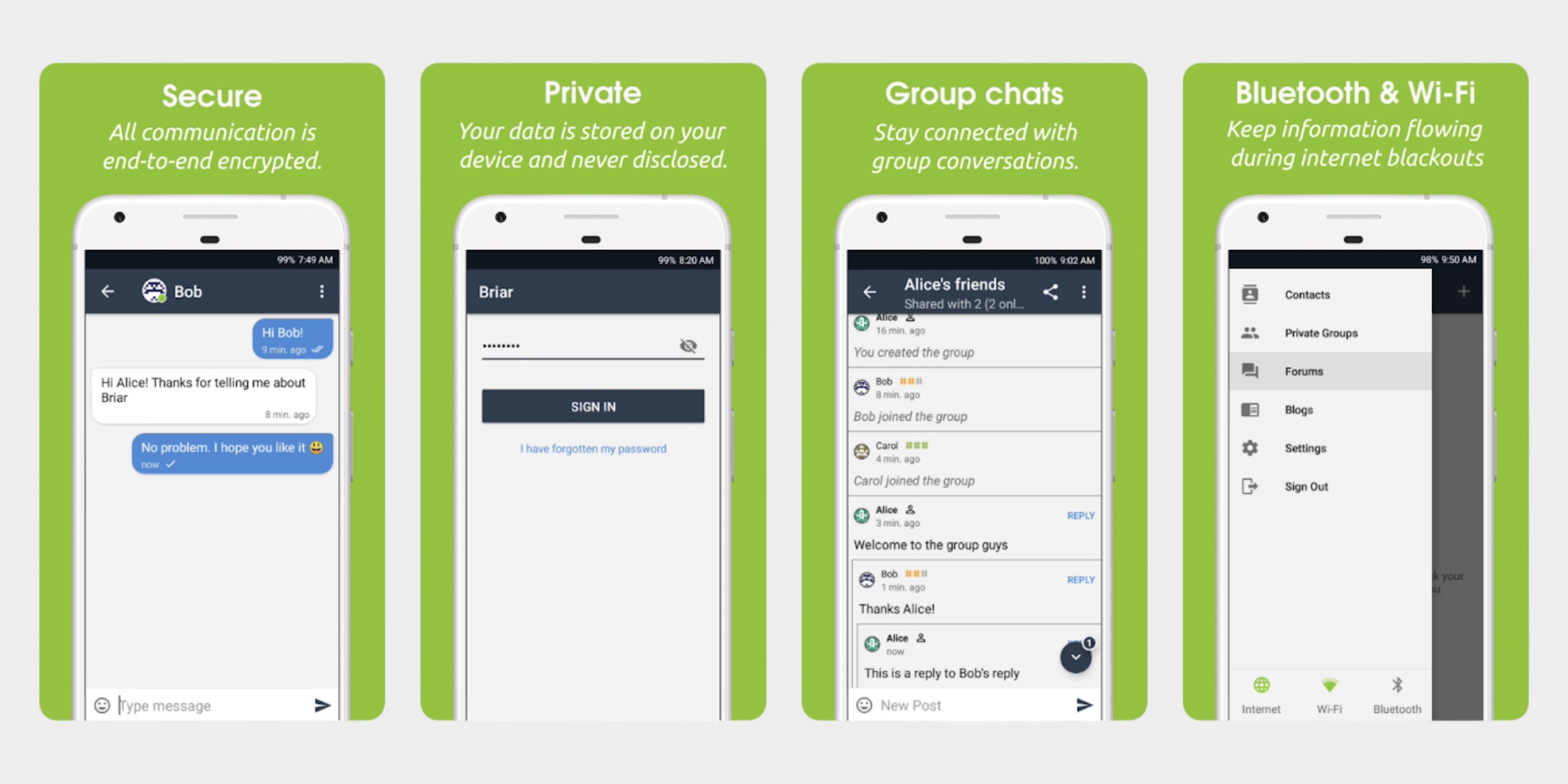 Briar — безопасный мессенджер без интернета для Android Briar — безопасный офлайн-мессенджер для Android
