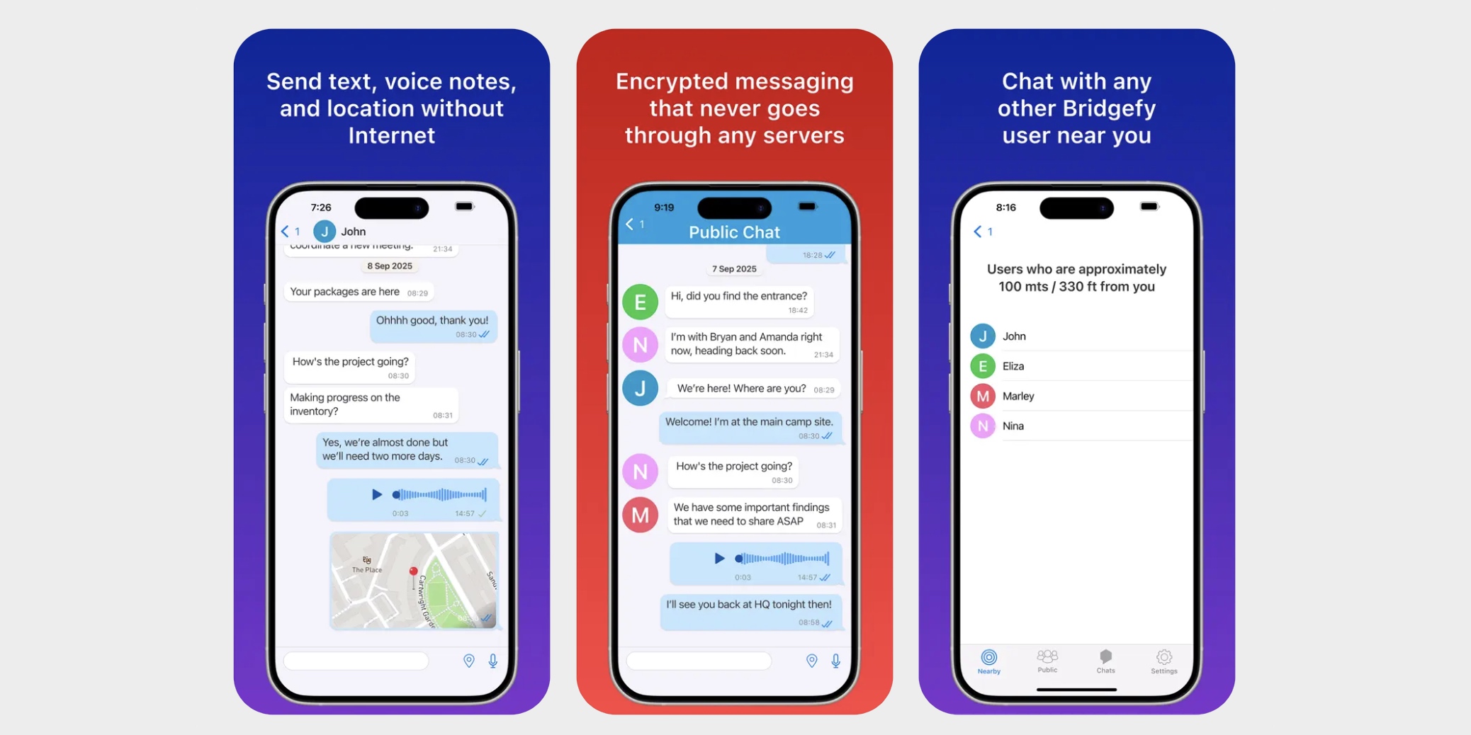 Bridgetify — самый популярный мессенджер без интернета Мессенджеры без интернета: Bridgetify