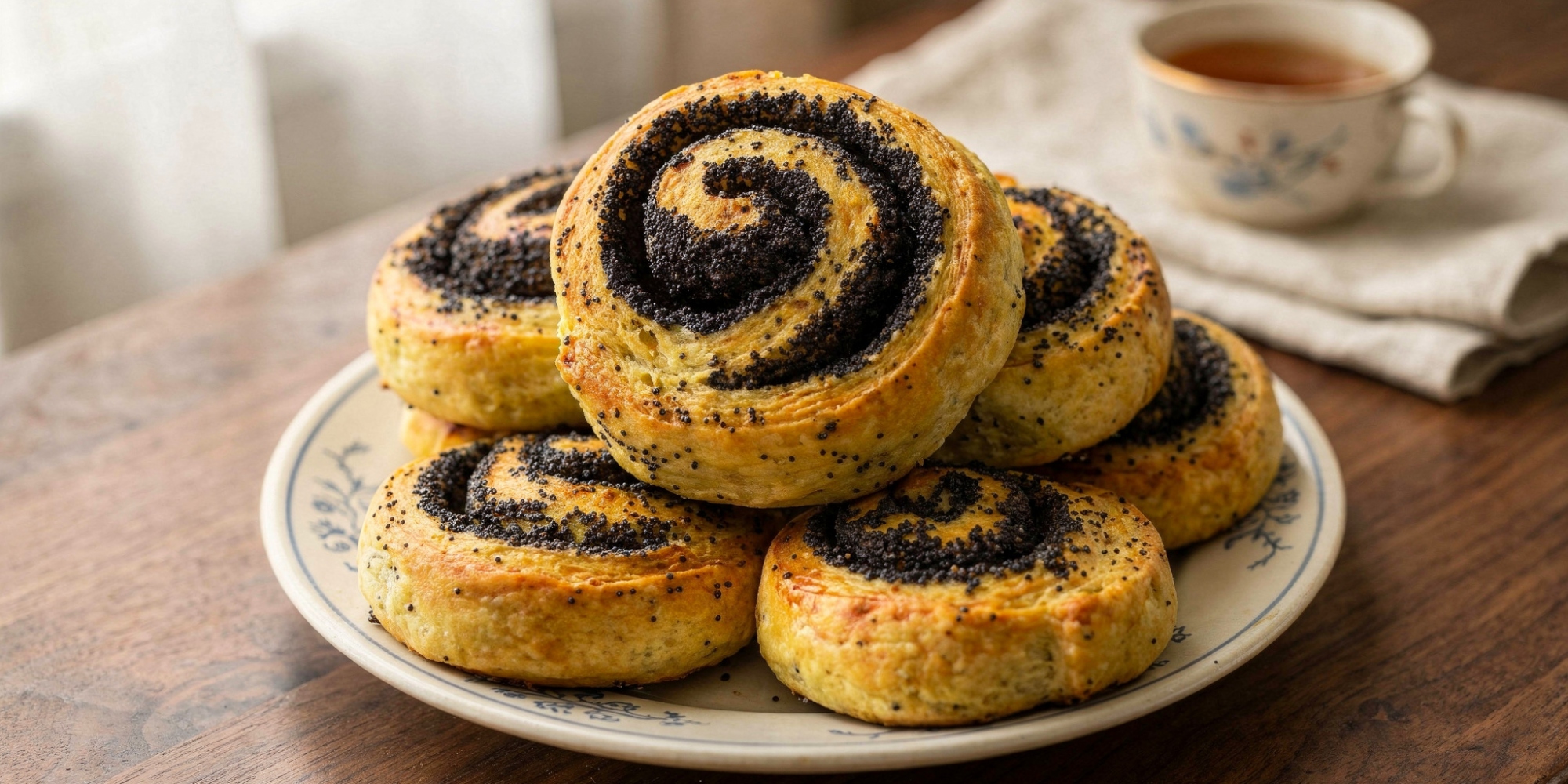 Воздушные творожные булочки с маком без вреда для фигуры