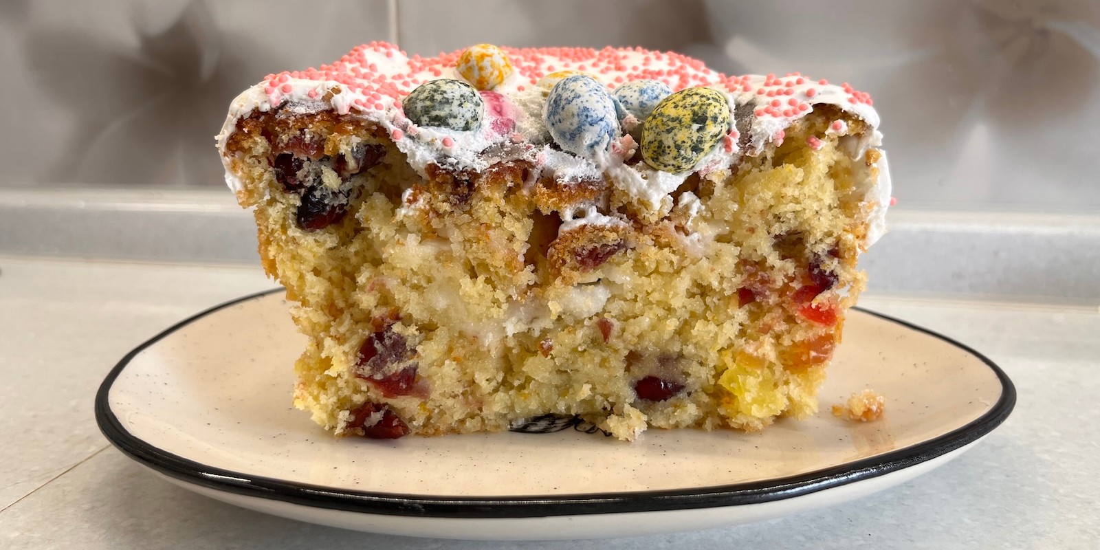 Влажный кулич с цукатами, пошаговый рецепт с фото: По желанию украсьте кулич