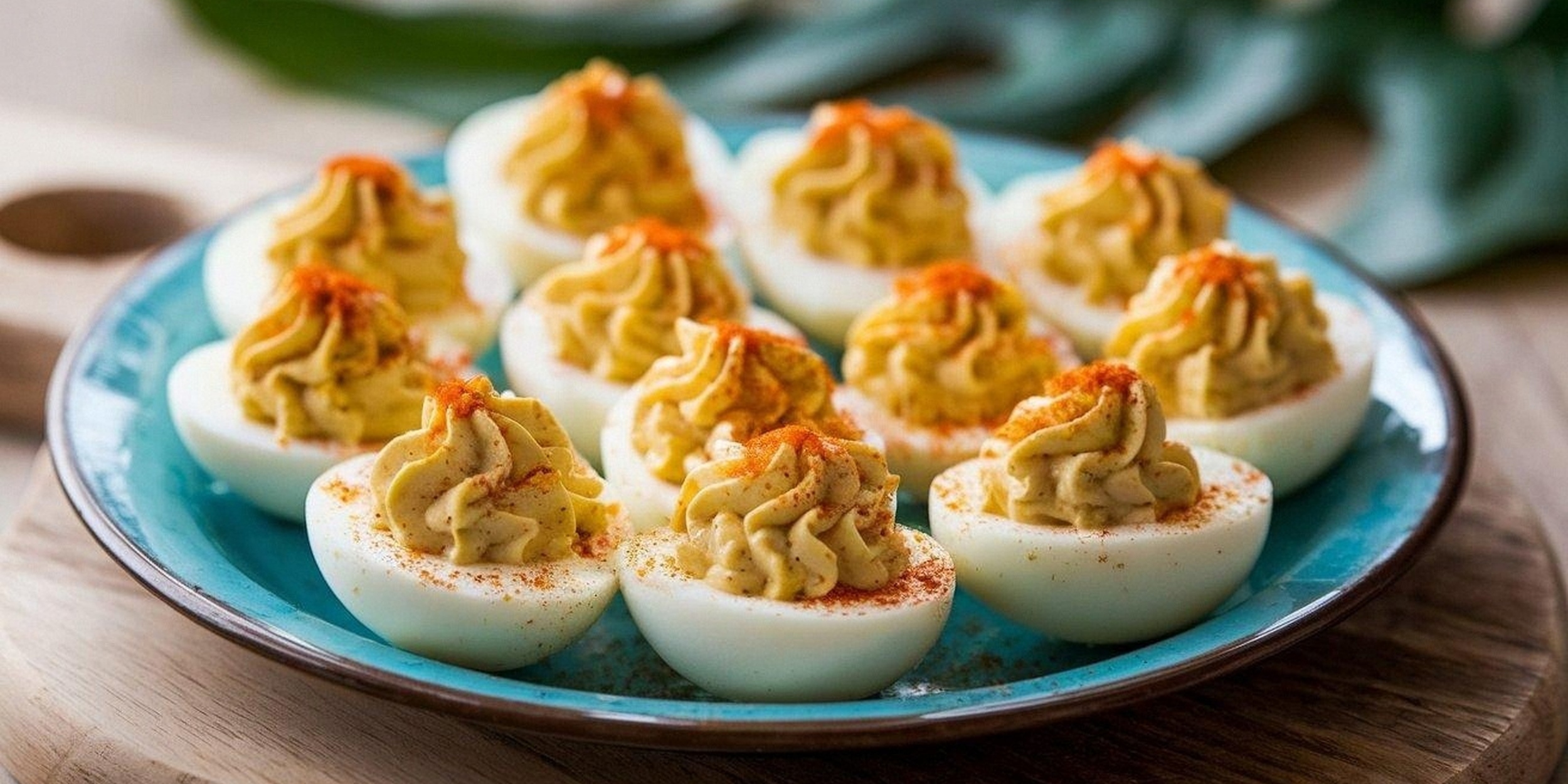 Пряные фаршированные яйца с простым составом: рецепт