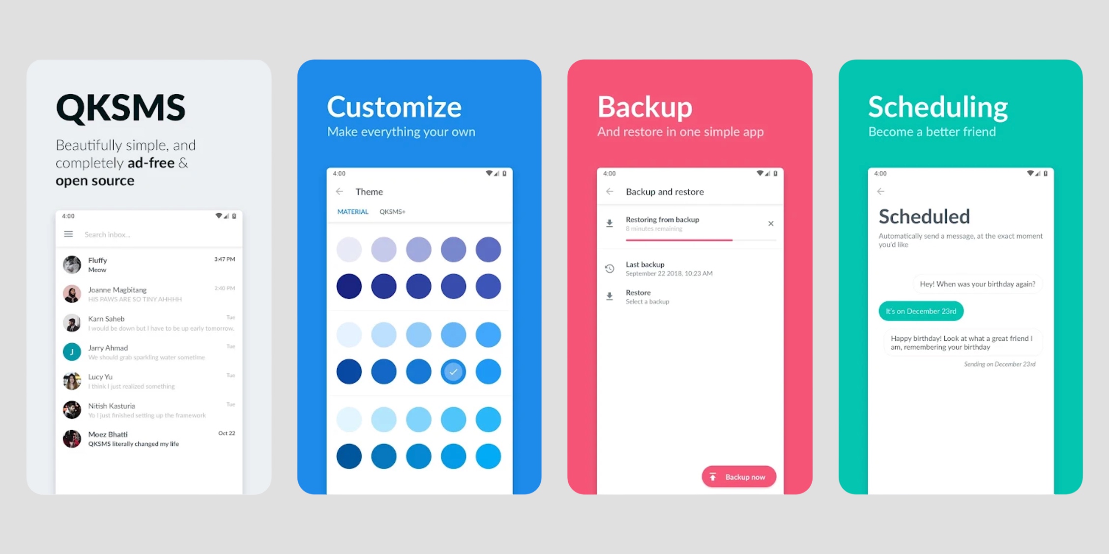 Приложения для СМС: QKSMS