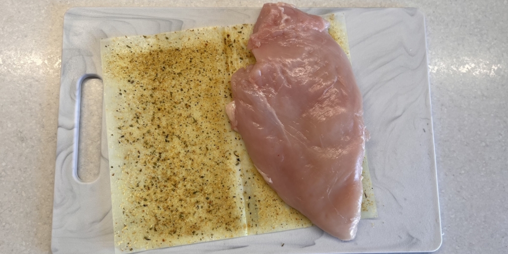 Приготовьте грудку в листе для жарки
