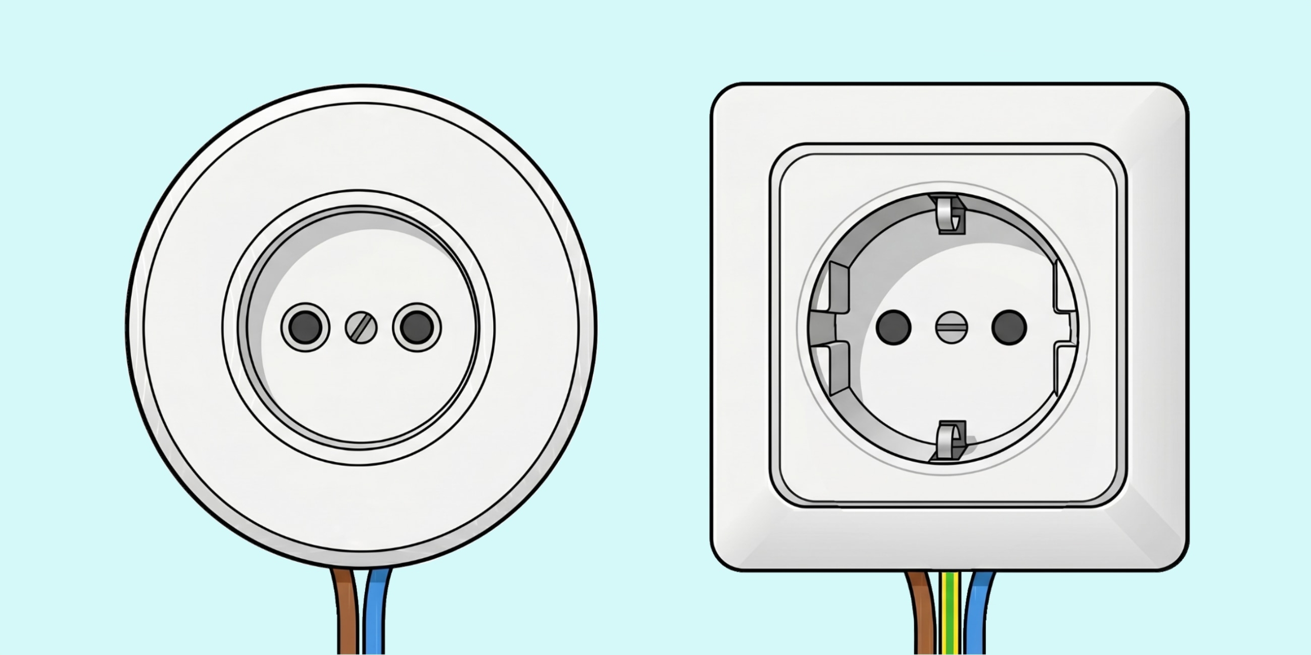 Чем розетка с заземлением отличается от обычной