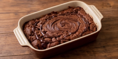 Быстрая шоколадная запеканка без муки в микроволновке за 10 минут