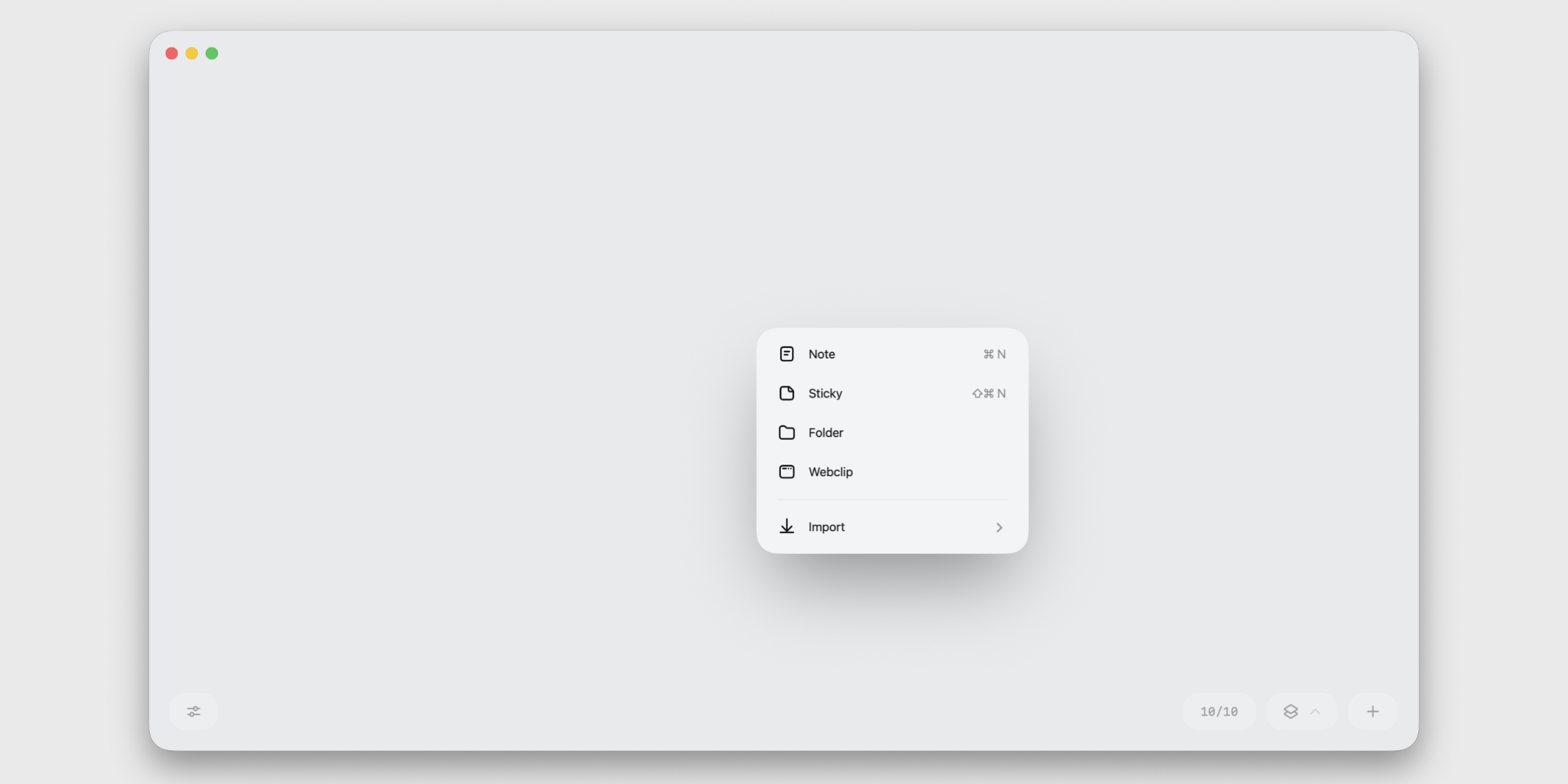 Добавление заметки в приложении Spatial.