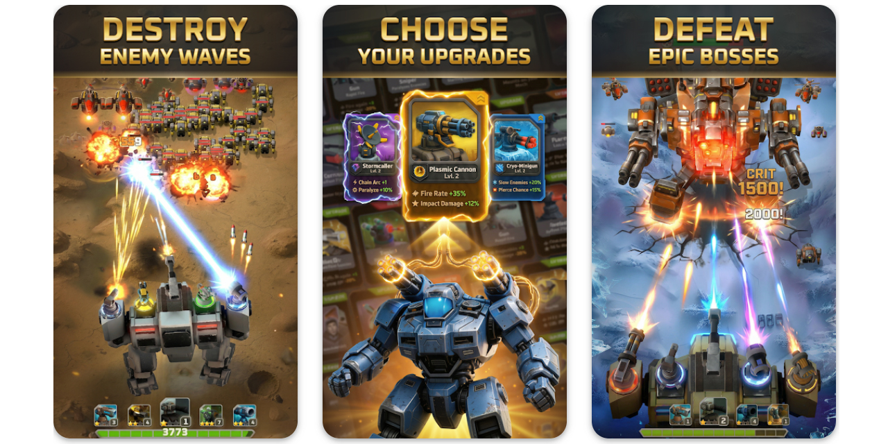 Лучшие стратегии на Android: Mecha Fortress: Война роботов TD