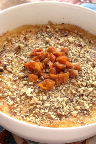 Гурьевская каша с курагой и грецкими орехами: пошаговый рецепт с фото