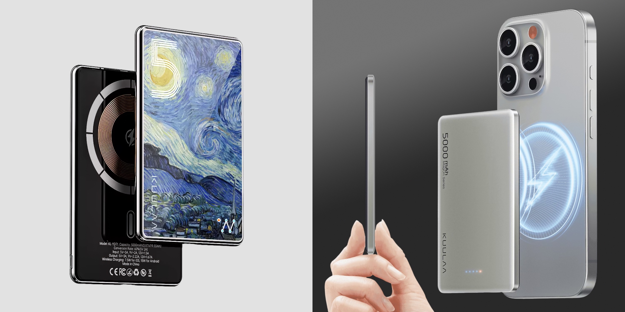 Аксессуары с MagSafe: ультратонкий пауэрбанк Kuulaa на 5 000 мА·ч