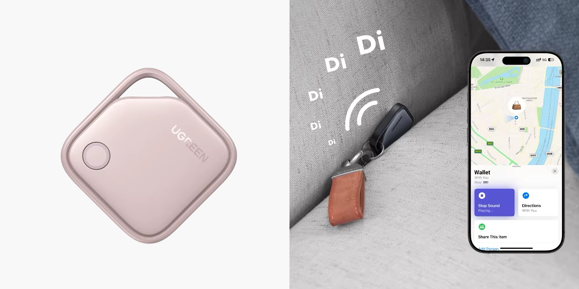 Bluetooth-трекер Ugreen SmartTag Bluetooth-трекер Ugreen SmartTag
