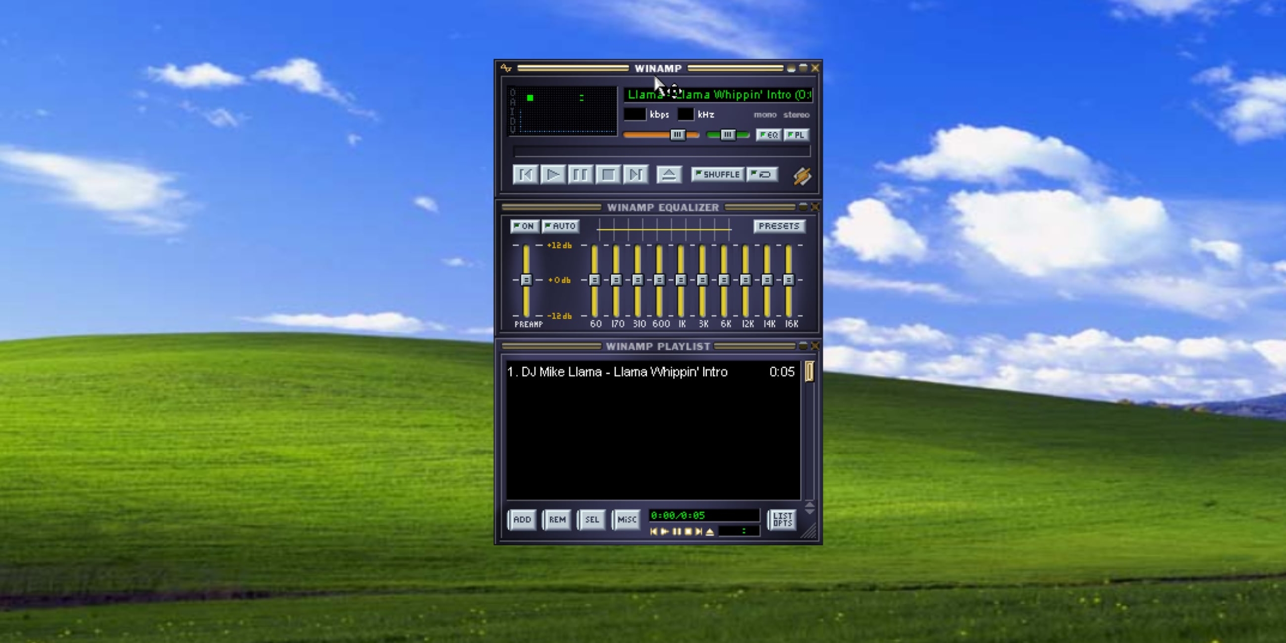 Старые компьютерные программы: Winamp