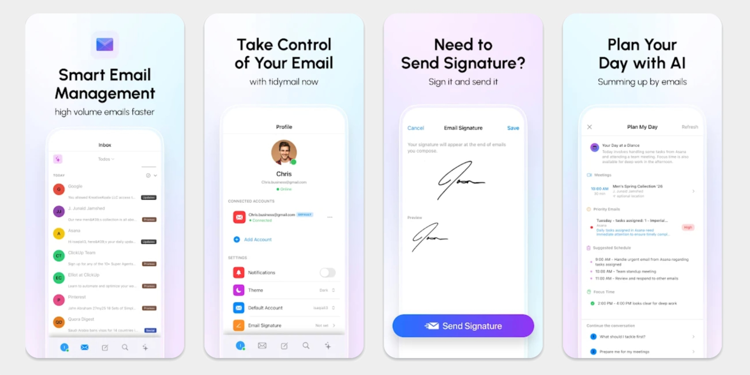 Приложение TidyMail