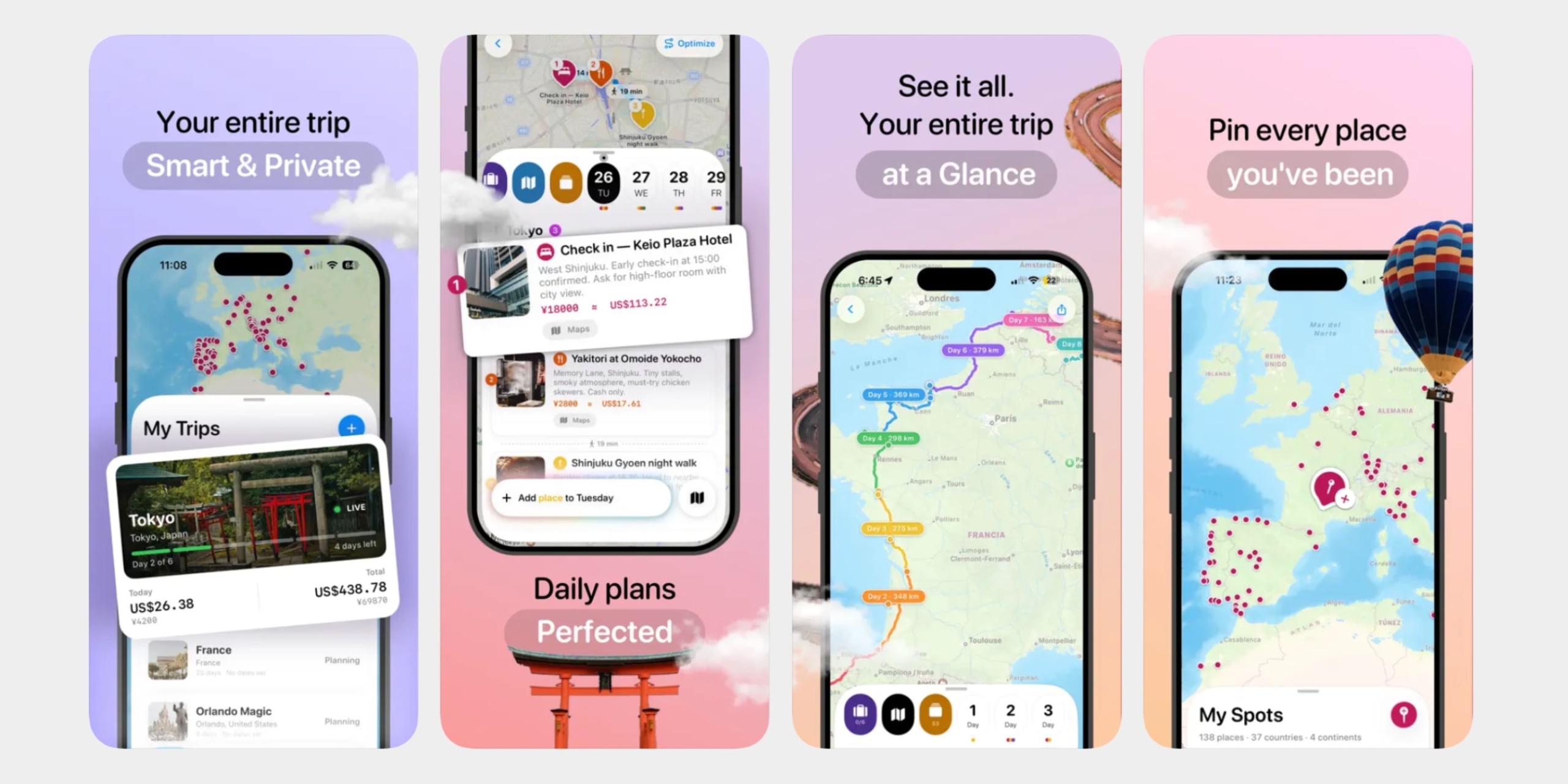 Приложение Trovelo для iOS