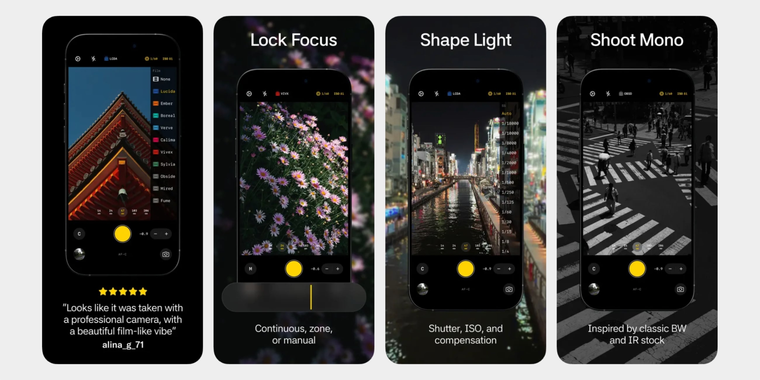 Приложение Better Camera для iOS