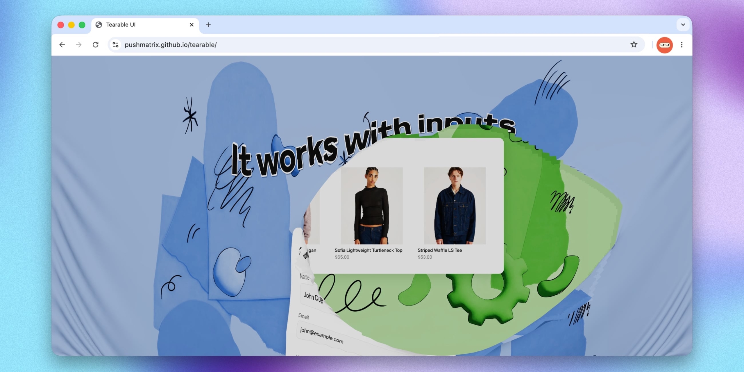 This is tearable UI