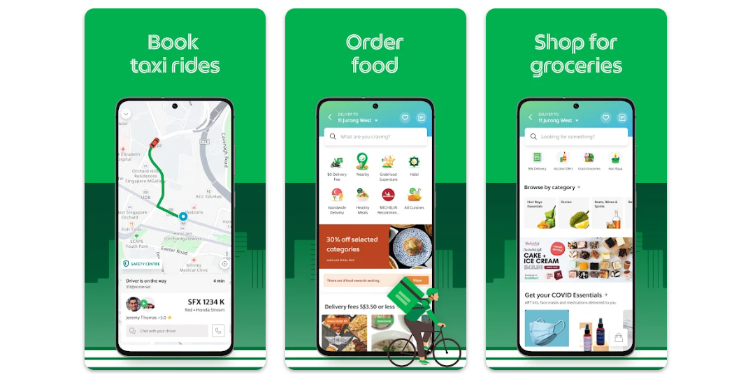 Приложение Grab для Юго-Восточной Азии