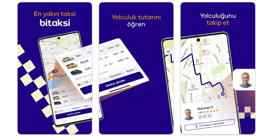 Турецкое приложение такси bitaksi