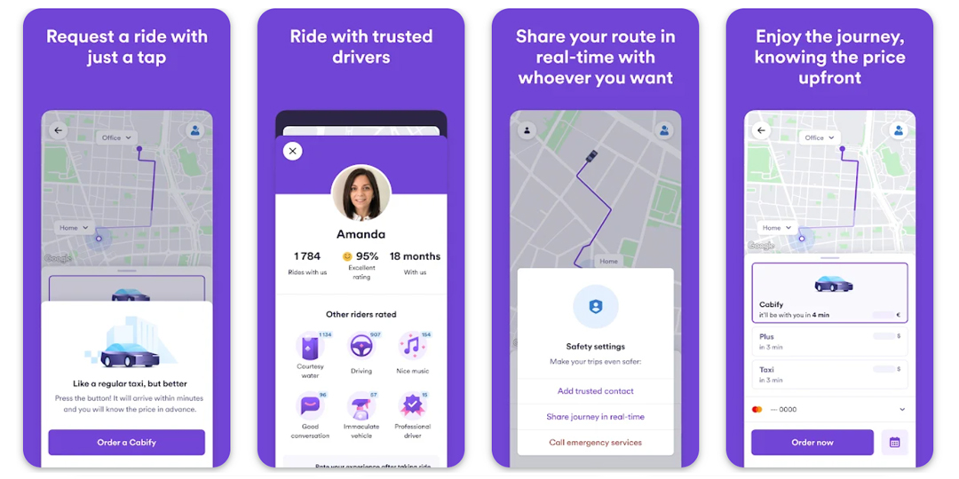Приложение такси Cabify