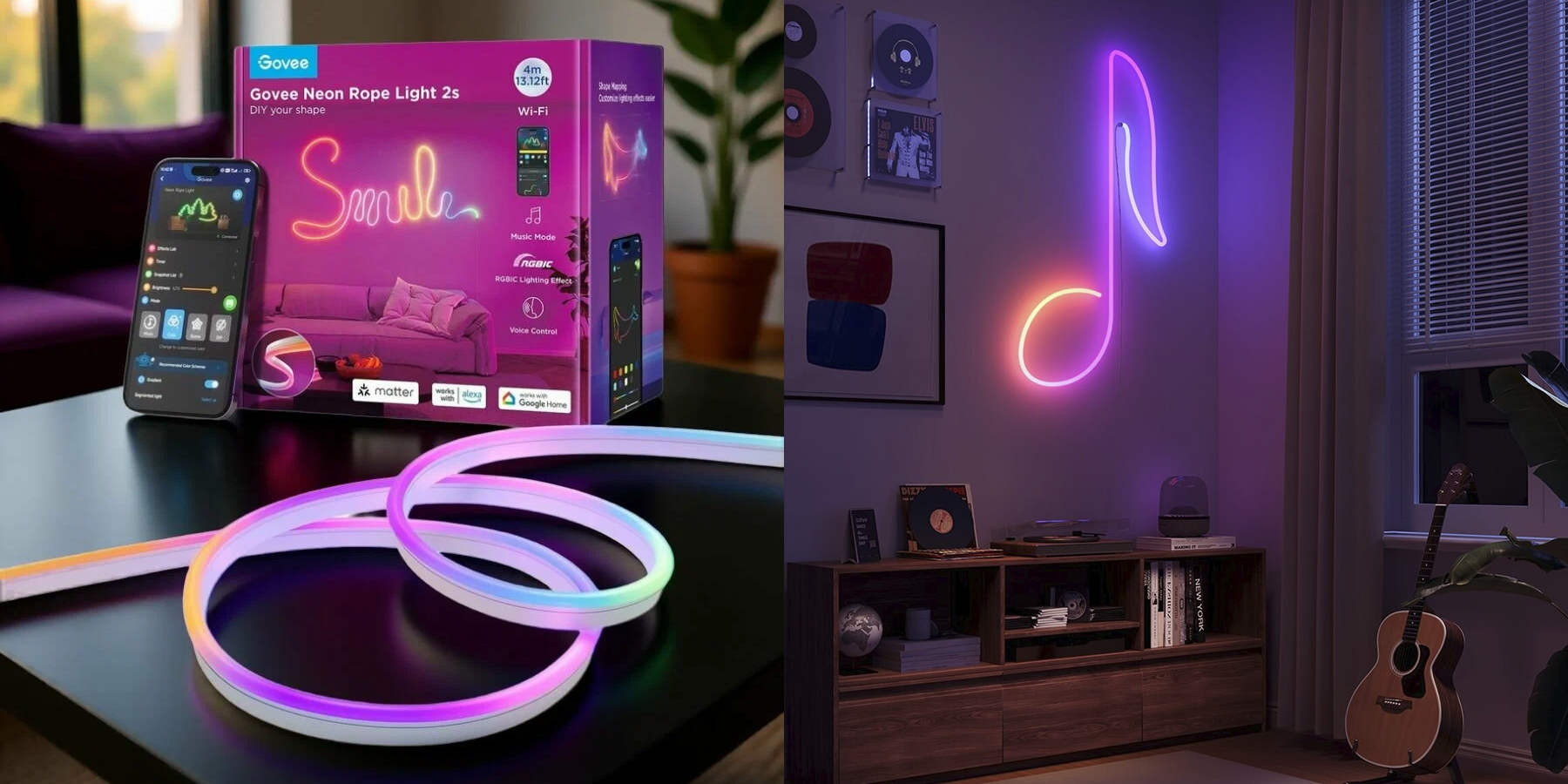 Cветодиодная лента Govee Neon Rope Strip Light 2s Cветодиодная лента Govee Neon Rope Strip Light 2s