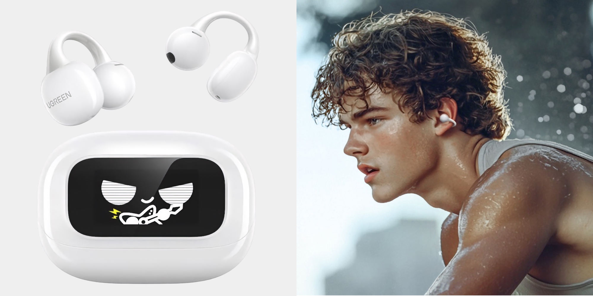 Наушники-клипсы с экраном Ugreen ClipBuds Magic