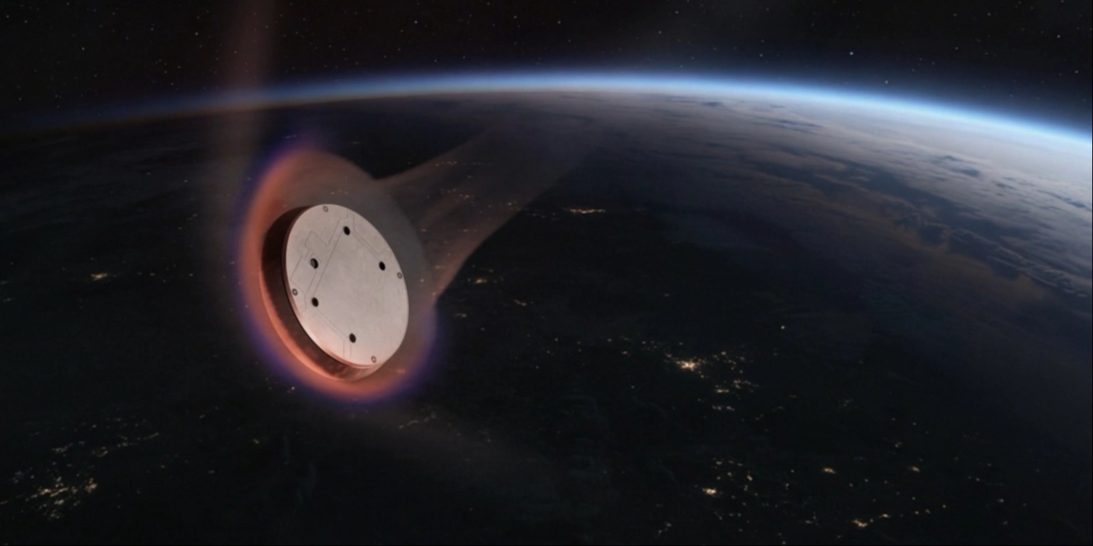 SpaceX впервые испытала «летающую тарелку» Starfall для доставки грузов по орбите