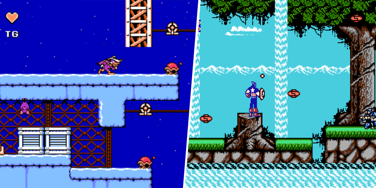 Старые видеоигры: Darkwing Duck, Captain America and the Avengers
