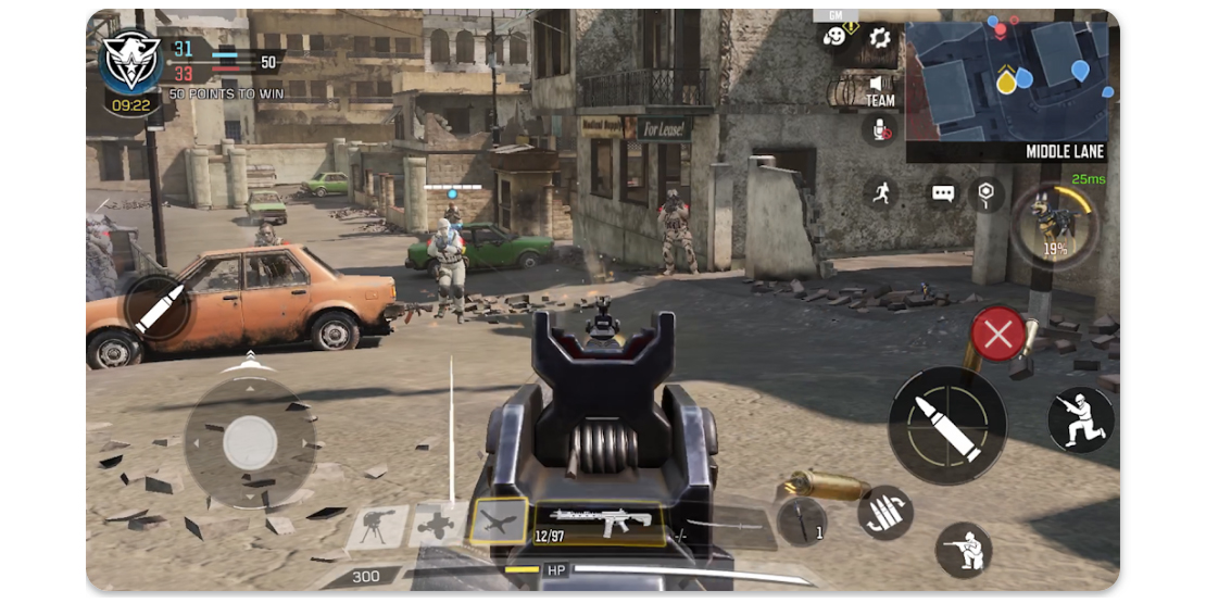 Call of Duty: Mobile Кадр из онлайн-игры на телефон Call of Duty: Mobile